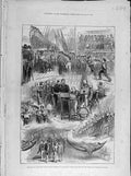 Original Old Antique Print 1877 Sketches Training-Ship Warspite Woolwich 19th