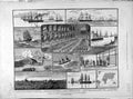 Original Old Antique Print 1882 Sketches Cruise Hms Inconstant Flying Squadron