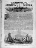 Original Old Antique Print 1846 Royal Thames Yacht Club Greenwich Race Regatta