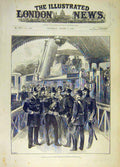 Original Old Antique Print 1890 German Emperor Cowes Social History Victorian