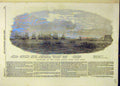 Original Old Antique Print 1854 Ocean French Fleet Brest Ships 19th