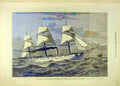 Original Old Antique Print 1879 Hms Comus Steel Corvette Glasgow Royal Navy 19th