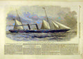Original Old Antique Print 1859 Penninsular Oriental Company Steam-Ship Delta