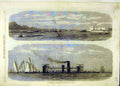 Old Antique Print 1866 American Turret-Ship Miantonomah War Italian Fleet 19th