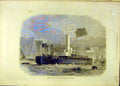 Original Old Antique Print 1871 Hm Twin-Screw Iron-Clad Monitor Glatton Ship