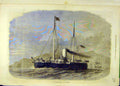 Original Old Antique Print 1871 Ironclad Fleet Hms Hotspur Naval 19th