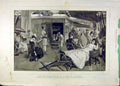 Old Antique Print 1888 Quarter-Deck P And O Steamer People Ship Hatherell 19th