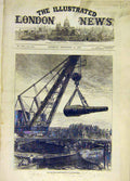 Original Old Antique Print 1876 Eighty-One Gun Woolwich Ship Naval Victorian