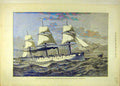 Original Old Antique Print 1879 Hms Comus Steel-Corvettes Glasgow Royal Navy