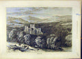 Original Old Antique Print 1871 Melrose Abbey Building Social History Victorian