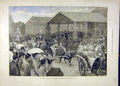 Original Old Antique Print 1889 Feast Roses Royal Botanic Gardens Regent'S Park