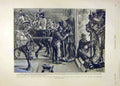 Original Old Antique Print 1893 London Tower Lanos Armour Knights Museum 19th