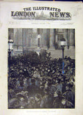 Old Antique Print 1894 St Paul'S Cathedral New-Year'S Eve Auld-Land-Syne 19th