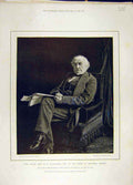 Original Old Antique Print 1894 Portrait Gladstone Prime-Minister Downing Street