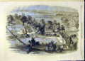 Original Old Antique Print 1858 Siers Daughters Home Hampstead 19th