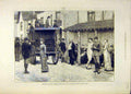 Original Old Antique Print 1880 Scotland Sketches Coach Five Arms Braemar People