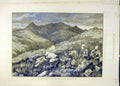 Original Old Antique Print 1880 Deer-Drive Hunt Forest Mar Hunting Prince Wales