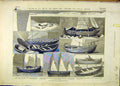 Old Antique Print 1883 Fisheries Exhibition Fishing-Boat Fete People Fish 19th