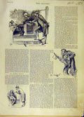 Original Old Antique Print 1889 Biggar Sketches House Commons Stranger Gallery