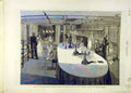 Original Old Antique Print 1875 Prince Wales India Serapis Saloon Bedroom 19th