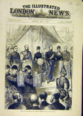 Old Antique Print 1883 Prince Wales Fisheries Exhibition Sketches People 19th