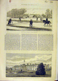 Original Old Antique Print 1882 Phoenix Park Dublin Murder Ireland River Liffey
