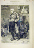 Original Old Antique Print 1880 Toole Dot Folly Theatre Scene Actors Cavalier