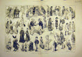Original Old Antique Print 1881 Sketches Fancy-Dress Ball Liverpool People 19th
