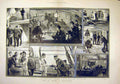 Original Old Antique Print 1892 Man-Of-War Life People Sailors 19th