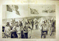 Original Old Antique Print 1897 Canea Bastion Earthwork Fort Eastern Crisis