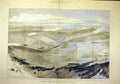Old Antique Print 1883 Brighton Review Battle-Field Balloon View Military 19th