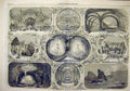 Original Old Antique Print 1861 Christmas Theatre Haymarket Adelphi Lyceum 19th