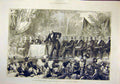 Original Old Antique Print 1886 Opera-House Haymarket Unionist Meeting 19th