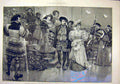 Original Old Antique Print 1885 Artist'S Costume Ball Piccadilly Prince Wales