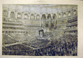 Old Antique Print 1886 Colonial Indian Exhibition Queen Opening Building 19th