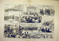 Old Antique Print 1882 Prince Wales Great-Yarmouth Visit Sketches People 19th