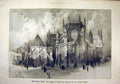 Original Old Antique Print 1897 Westminster Abbey Chapel Henry-Seventh Chapter