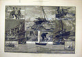 Old Antique Print 1883 Fishing Industries Spratting Fishermen Boats Sea 19th