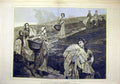 Original Old Antique Print 1876 Linen Gatherers Prinsep Fine Art Women 19th