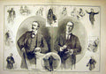 Original Old Antique Print 1891 Land Purchase Bill Sketches House Commons 19th