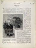 Original Old Antique Print Colorado Engravings C1877 Art Journal 19th