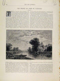 Original Old Antique Print Work John Casilear Art Journal C1877 19th