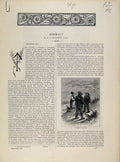Original Old Antique Print Art Journal Norway C1877 Engraving 19th