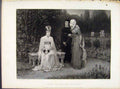 Original Old Antique Print Queen Isabella And Her Ladies Steel Engraved Art
