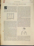 Original Old Antique Print Art Journal Greek Dress Women C1874 19th