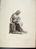 Original Old Antique Print Jocheded Engraved By Roffe C1873 Fine Art Victorian