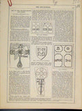 Original Old Antique Print Art Journal Charnel House Crypt Engraving C1873 19th