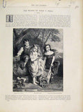 Original Old Antique Print Peele Birds Nest Music If Reeds C1876 19th