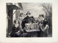 Original Old Antique Print Autolycus Engraved Plate By Leslie C1875 Victorian