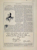 Original Old Antique Print Memory James And Horace Smith C1875 Art Journal 19th
